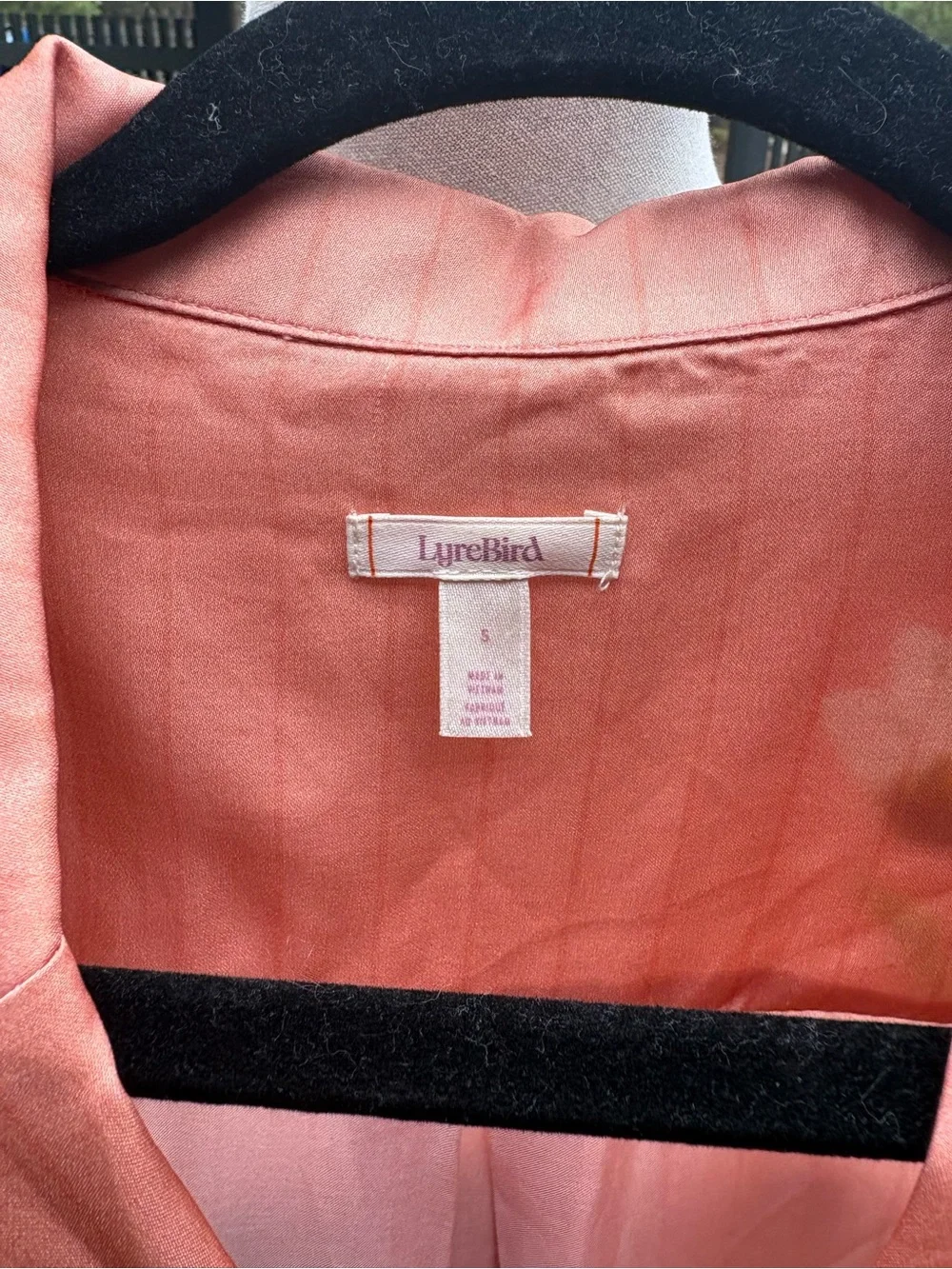 LyreBird Anthropologie Neela Floral 🐞 Ladybug Coral Sleepwear Top